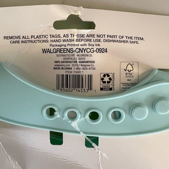 Little Bunny Bib - Light Blue size 0-12 months - Picture 3 of 4